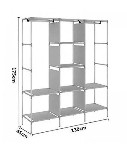 Fancy%20&%20Portable%20Fabric%20Collapsible%20Foldable%20Clothes%20Closet%20Wardrobe%20Storage%20Rack%20130%20X%2045%20X%20175%20Cms%20(Color%20May%20Vary)%20-%20Image%203
