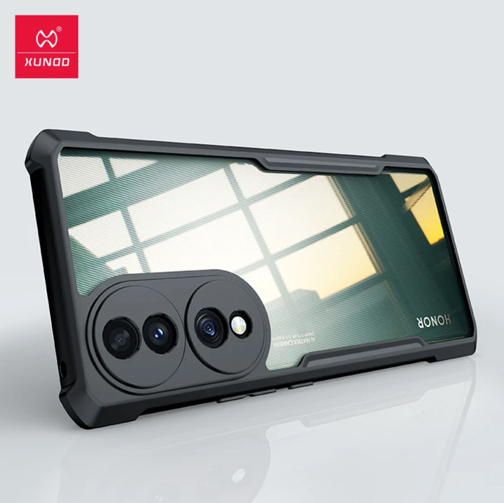 Xundd Case For Honor 70 - Airbag Shockproof Shell Transparent Pattern Back Cover