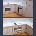 1/12 Scale Doll House Miniatures Kitchen Cabinets Set,White. 