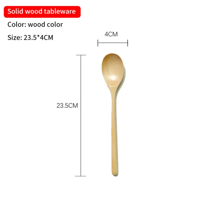 1%20Piece%20Wooden%20Spoon%20Bamboo%20Kitchen%20Korean%20Style%209%20Inch%20Natural%20Wood%20Soup%20Tableware%20Cooking%20Honey%20Coffee%20Spoon%20Mixing%20Spoon%20Encounter%20-%20Image%209