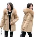 Women's Winter Jacket with Fur Hood, Polyester PU Coated, Zipper Closure, Warm and Stylish, Available in Various Sizes. 