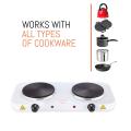 Dual Burner Electric Stove (Works With All Types Of Cookware). 