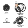 (GGBR) Universal 12V 52MM Integrated Air Fuel Ratio Gauge LED Digital Display with Wideband O2 Oxygen Sensor. 