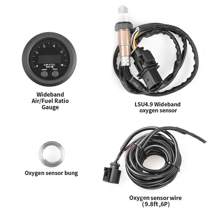 (GGBR)%20Universal%2012V%2052MM%20Integrated%20Air%20Fuel%20Ratio%20Gauge%20LED%20Digital%20Display%20with%20Wideband%20O2%20Oxygen%20Sensor%20-%20Image%204