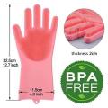 RPN Multipurpose Magic Silicone Rubber Dish Washing Hand Gloves With Scrubber. 