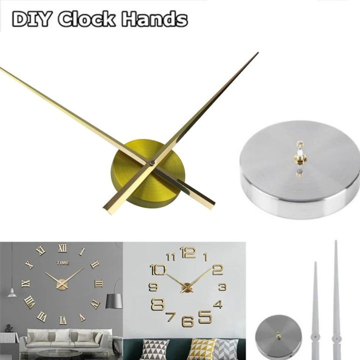 Creative DIY Wall Clock Movement Mechanism Silent Large Pointer Clock ...