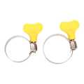 2pcs 1" Steel Pipe Clamp With Knob. 