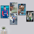 Cricket Player Kohli Dhoni Sandip Babar Sachin 5pcs Poster. 