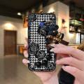 Simplicity soft case Phone Case For Samsung Galaxy M20/SM-M205FD Bear bracelet phone case cute Black pearl pendant. 