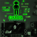 LuminosasPegatinas Set Game for Fluorescent Room Boy Sticker Game Luminous Player Game Decoration Sticker Control Player Decoration Gamer. 