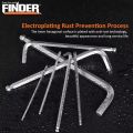 Finder 9 Pcs Ball Point Allen key set- Long. 