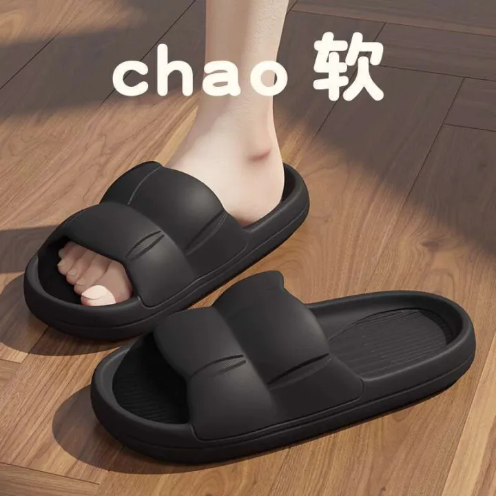Red%20bean%20poop%20feeling%20slippers%20summer%20indoor%20home%20bathroom%20anti%20slip%20and%20odor%20proof%20thick%20bottom%20EVA%20sandals%20for%20mens%20outdoor%20wear%20-%20Image%203