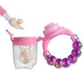 Mumlove Organic BPA-Free Silicone Fruit Nibbler, Fruit Feeder - Multicolour with Rattle Handle. 