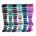 Elastic Compression Socks Moisture-wicking Breathable Nylon Medical Stockings Travel Socks for Athletes Nurses Long Flights Varicose Veins Leg. 