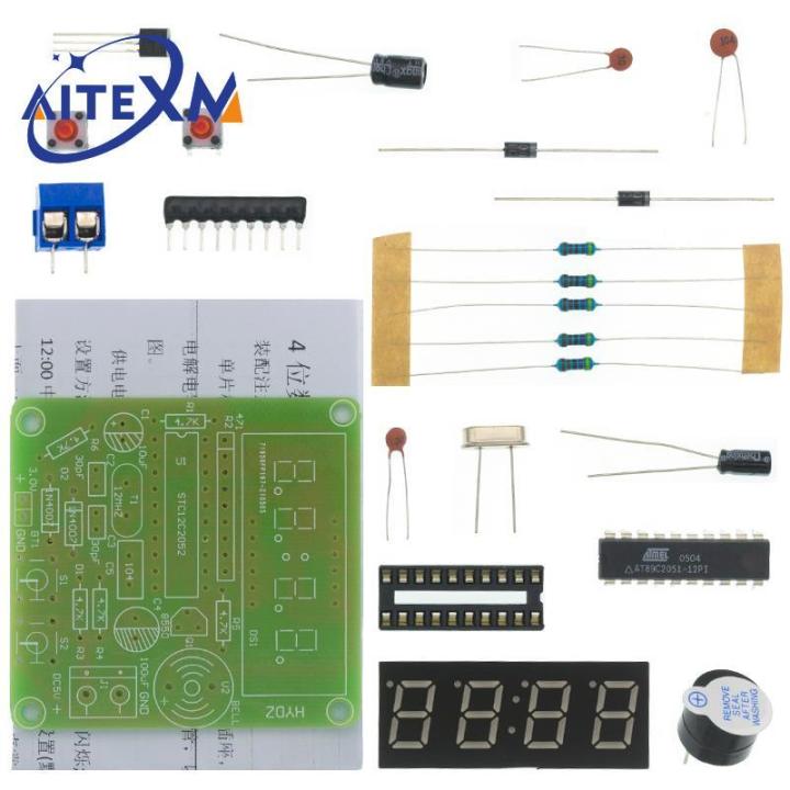 AT89C2051%20Digital%204%20Bits%20Electronic%20Clock%20Electronic%20Production%20Suite%20DIY%20Kit%20Learing%20Kit%20for%20Arduino%20-%20Image%203