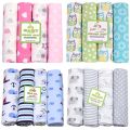 Baby 4 In 1 Blanket Cotton Flannel Blanket Towel Newborn Receiving Blanket. 