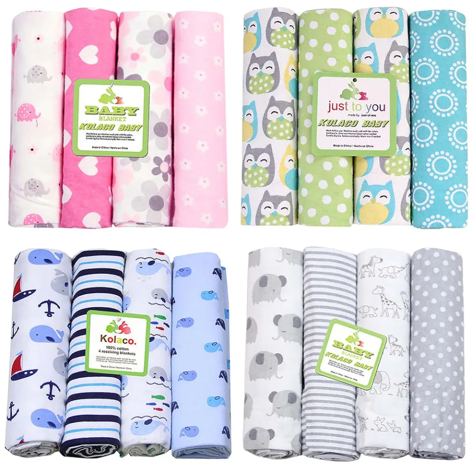 Baby In Blanket Cotton Flannel Blanket Towel Newborn Receiving