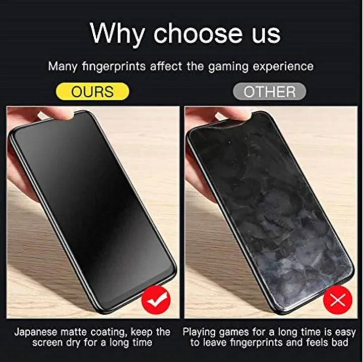 Xmart%20AG%20Matte%20Glass%20for%20iPhone%20X%20Xr%20XS%20Max%2011%2012%2013%2014%2015%20Pro%20Max%20-%209H%20ESD%20Black%20Gaming%20Tempered%20Screen%20Guard%20-%20Image%203