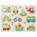 Cognitive Jigsaw Montessori Wooden Puzzle Toys Cultivation 3D Puzzle Hand Grab Board Wooden Number Cognitive Puzzle Game Kids. 