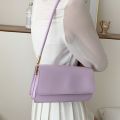 Portable Candy Color Girls Simple Shoulder Bag Large Capacity Phone Bag PU Crossbody Bag All-match Handbag Small Square Bag Outdoor. 