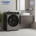 Hyundai 10 KG Front Load Washing Machine with Direct Drive Inverter Motor, Steam Wash & Auto i-Dosing | HYWM-FL10RK-DDM. 