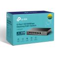 POE Switch TP-Link 6-Port 10/100Mbps Desktop Switch With 4-Port PoE+  TL-SF1006P  Black. 
