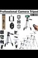 Aluminium Alloy DK 3888 Portable & Foldable Camera Mobile Tripod With Bluetooth Wireless Remote Shutter Photo Clicker Controler Compatible with Xiaomi, Lenovo, Apple, Samsung, VIVO, Oppo, Gionee, All Smartphones. 