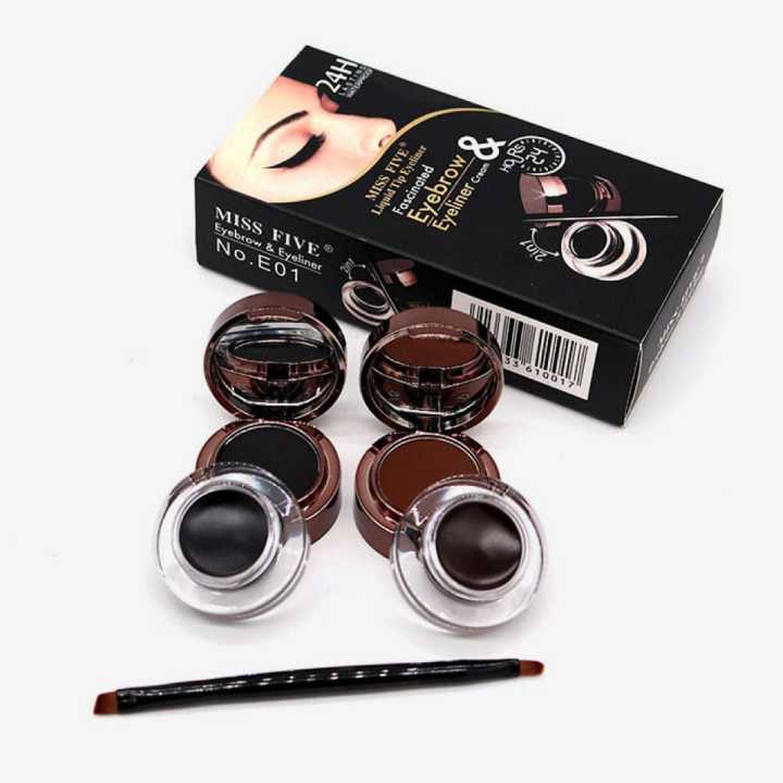 Gel Liner - Miss Five Eyeliner & Eyebrow Powder 2 In 1