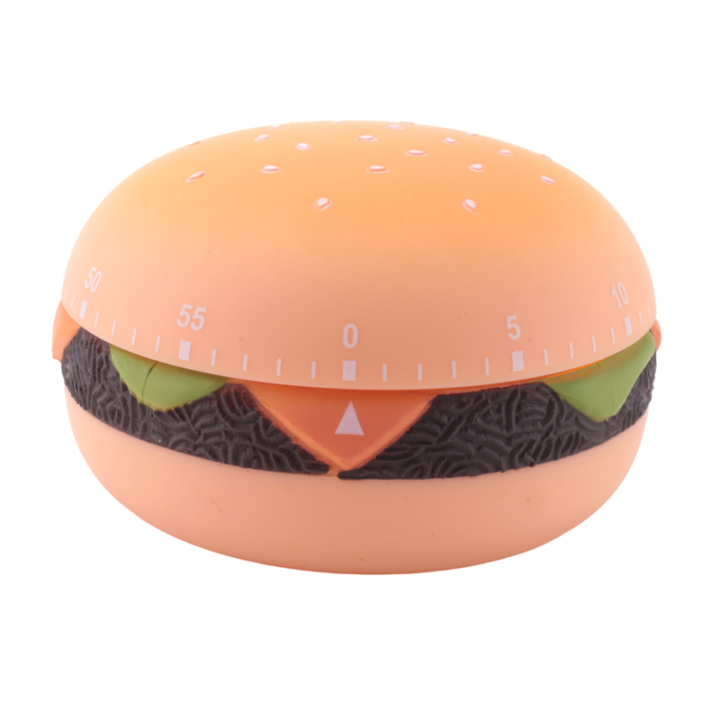 Reminder Alarm Clock Cartoon Cute Burger Shape Digital Kitchen Cooking Countdown Multifunctional,B