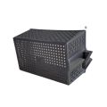 Multipurpose Refrigerator Plastic Storage Basket With Side Handle - Grey. 
