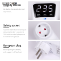 DISICHEN Automatic Voltage Protector Switch 16A 230V Adjustable Power Surge Protection EU Socket Type Volt Safe For Home Appliances. 