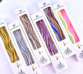 Metallic Curve Candles for Cake Decoration 6 Pcs Set. 