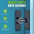 NAMUNY Barn Door Lock Hardware, 90 Degree Heavy Duty Gate Latches Flip Latch Safety Door Bolt Latch Lock 2 Pack. 