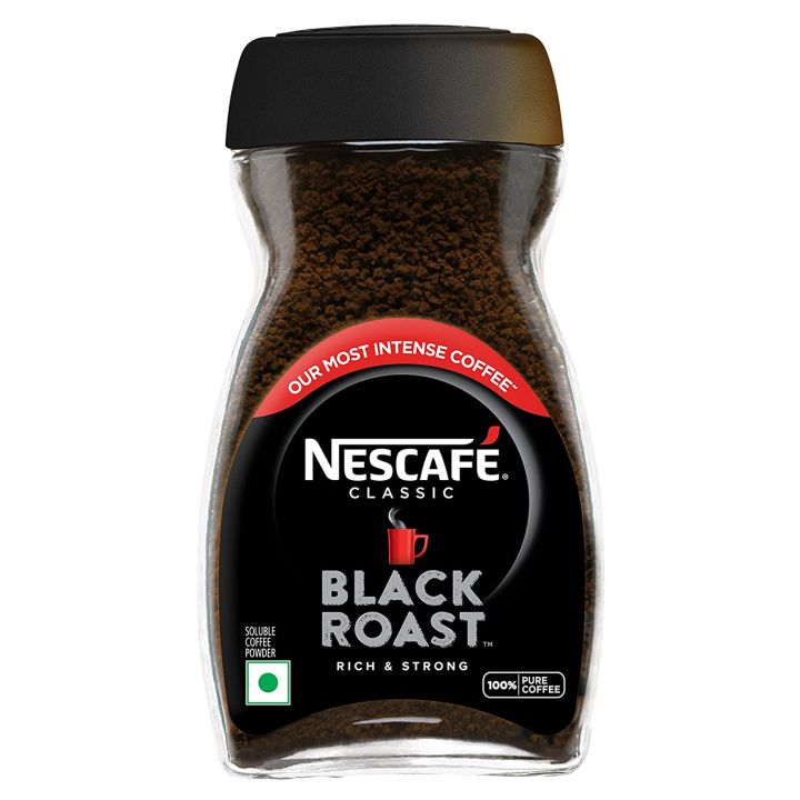 Nescafé Classic Black Roast Instant Coffee, Rich & Dark - 95g Dawn Jar | 100% Pure Soluble Coffee Powder (Weight May Vary)