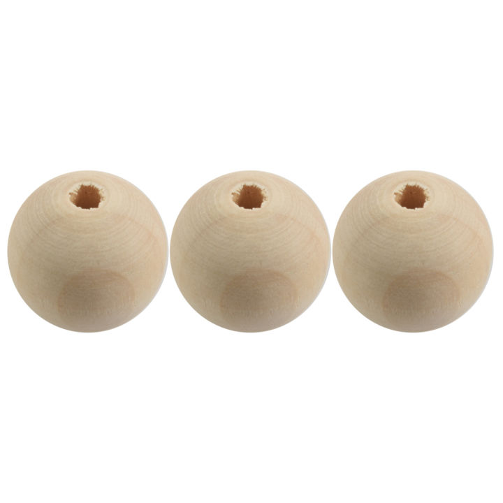 30x%20Natural%20Ball%20Wood%20Spacer%20Beads%2025mm(1inch)%20Wood%20Color%20-%20Image%206
