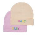 2pcs Set New Born Baby's Cotton Cap / Baby Topi. 