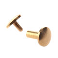 Solid Brass Button Stud Screw Nail Screw Back Leather Rivet Belt 10 PCS Arc 8mm & 10 PCS 10mm. 