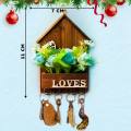 Flower With Love Wall Mount Shelf - Key Holder Wall Mount Design Shelf Rack For Home Decoration |. 