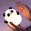 Panda Night Light Cute Squishy Dimmable Touch Animal Lamp 3 Level LED Food Grade Silicone Light for Bedroom Decor. 