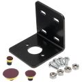 1pcs 775 Motor Base Electroplating Fixed Mounting Base Support Bracket & 3Pcs M10 Air Angle Grinder Polish Pad Kit. 