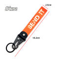 JDM Car Keychain Key Tag Personality Spring Clip Lanyard Racing Modified Nylon Motorcycle Keyring Auto Key Holder Accessories. 