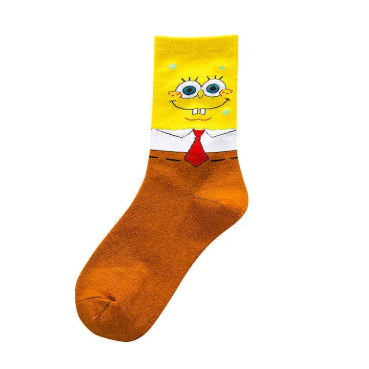 Owen%205%20SpongeBob%20SquarePants%20Squidward%20Trendy%20Patrick%20Star%20Egyptian%20Basketball%20Autumn%20Winter%20Mid-Calf%20Mens%20Cotton%20Socks%20-%20Image%205