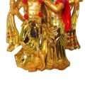 14cm Golden Radha Krishna Ji God Statue Hindu Idol Figurines Home Temple Mandir Pooja Items Gift Decorative Accents. 