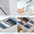 Clothes Organizer Drawer,Closet Dividers Box For Clothes Storage , 7 Compartments Foldable Drawer Organizer with Handles, Fabric Closet and Storage Basket for T-shirts, Jeans, Underwear,Grey(7 Grid). 
