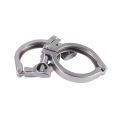2Pcs Tri-Clamp Steel Single Pin Heavy Duty Tri Clamp with Wing Nut for Ferrule TC with Silicone Gasket 2 Inch. 