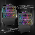 2.4G Wireless One-Handed Gaming Keyboard Compatible PS4/5/Xbox/Switch Keyboard and Mouse Converter. 