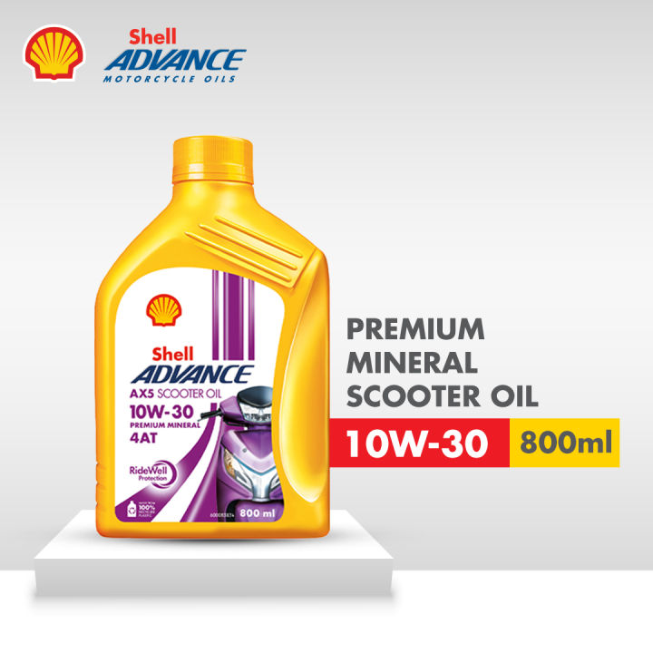 Shell Advance AX5 10W 30 SL/MB / Scooter Oil - 800ml