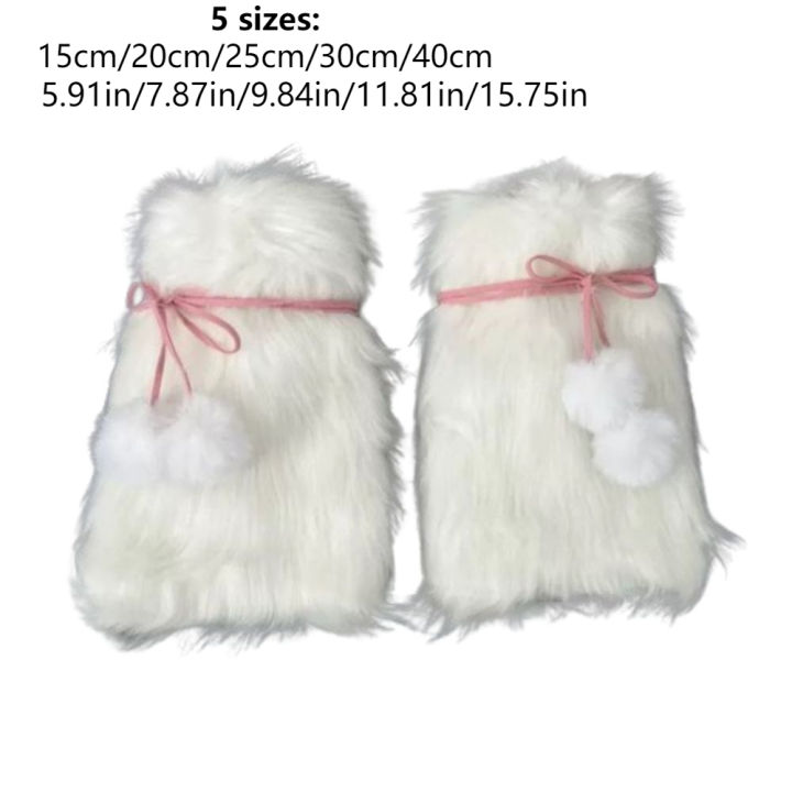 White%20Faux%20Fur%20Furry%20Leg%20Warmers%20Fashion%20Y2K%20Girl%20Calf%20Sleeves%20Knee-length%20Japanese%20Style%20Boot%20Cover%20Socks%20Women%20-%20Image%206