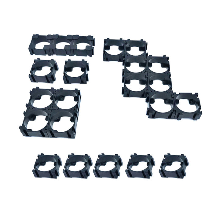 100PCS 18650 Lithium Battery Holder Cylindrical Anti Vibration Plastic Battery Pack Bracket Li-ion Battery Spacer Cell Holder Taotai