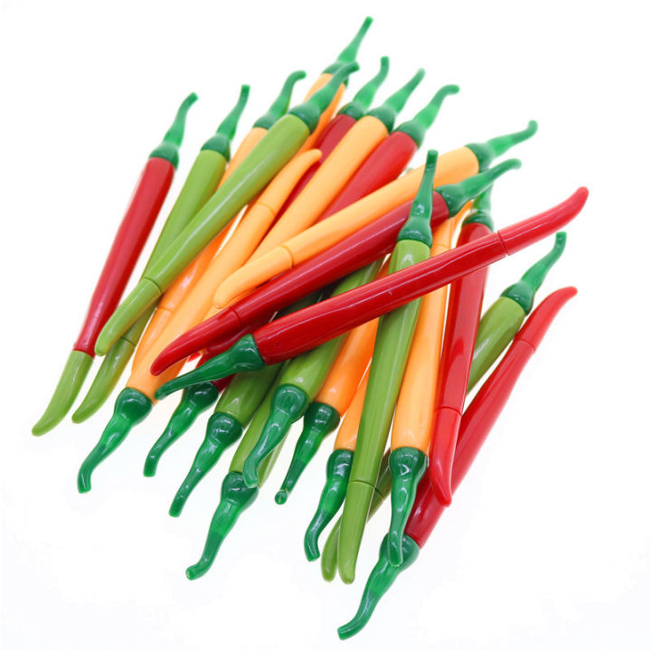 1 Pcs Chili Gel Pen Fresh Vegetable Chili Styling Novelty Gift Pen 0.38 MM Gel Pen Student Stationery Office Supplies